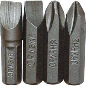 Great Neck IMB4 4-Piece Insert Impact Screwdriver Bit Set