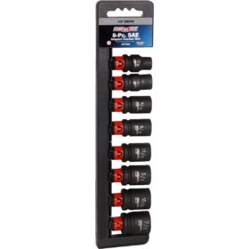 Channellock Standard 1/2 In. Drive 6-Point Shallow Impact Driver Set (8-Piece) (357944)
