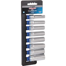 Channellock Metric 1/2 In. Drive 6-Point Deep Socket Set (8-Piece) (357952)