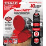 Diablo SandNet 6 In. 80 Grit Sanding Disc with Connection Pad (10-Pack) (DND060080H10I)