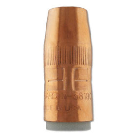 Bernard N-5818C Centerfire Nozzles, 1/8 in Tip Recess, 5/8 in Bore, For Q-Gun, Copper