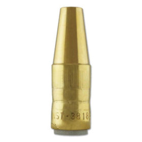 Bernard NST-3818B Centerfire Nozzles, 1/8 in Tip Recess, 3/8 in Bore, For Q-Gun, Brass