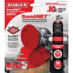 Diablo SandNet 6 In. 120 Grit Sanding Disc with Connection Pad (10-Pack) (DND060120H10I)