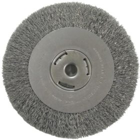 Weiler Vortec 8 In. Crimped Bench Grinder Wire Wheel (36006)