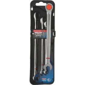 Channellock Standard 12-Point Ratcheting Combination Wrench Set (4-Piece) (378364)