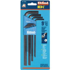 Eklind 10609 9-Piece Metric Long Arm Hex Key Set