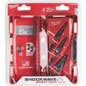 Milwaukee Shockwave Impact Duty 3-Piece (1 2 4) Step Drill Bit Set (48-89-9254)