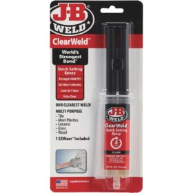 J-B Weld 0.47 Oz. ClearWeld Epoxy (50114)