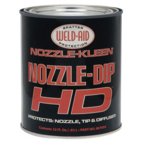 Weld-Aid 007094 Nozzle Dip Gel Heavy Duty Anti-Spatters, 1 Qt Can, Amber-Clear