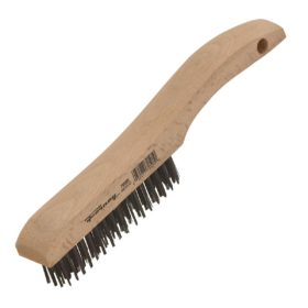 Forney 10-1/4 In. Shoe Handle Wire Brush with Carbon Steel Bristles (70505)