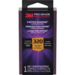 3M Pro Grade Precision 2.5 In. x 4.5 In. x 1 In. 320 Grit Extra Fine Sanding Sponge (FSB320-PGP-1T)
