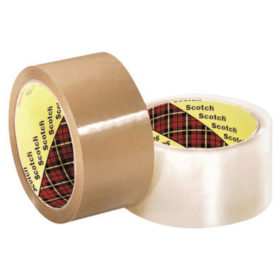 3M 021200-13679 SCOTCH BOX SEALING TAPE371 CLEAR 48MMX50M