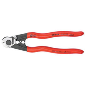 Knipex 9561190 Knipex Wire Rope Cutters, 7 1/2 in, Shear Cut; Precise Crimping
