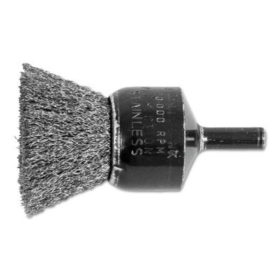 Advance Brush 82991 Standard Duty Crimped End Brushes, Stainless Steel, 20,000 rpm, 1" x 0.006"