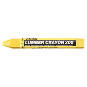 Markal 80351 #200 Lumber Crayons, 1/2 in, Yellow