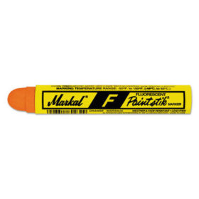 Markal 82834 Paintstik F Markers, 11/16 in dia, 4 3/4 in, Fluorescent Orange