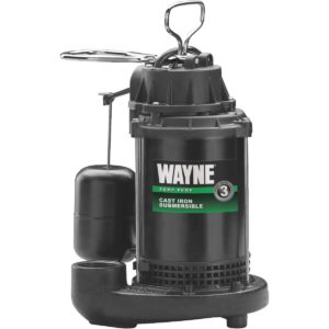 NEW WAYNE RSP130 1 3 HP Thermoplastic Sump Pump With Tether Float Switch