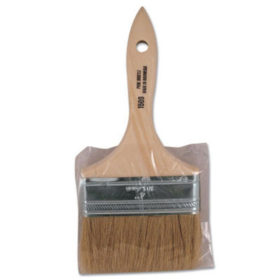 Linzer Products 1500-4 White Bristle Chip Brushes with Wood Handle, 11/16 in thick, 2 in trim, 4" wide