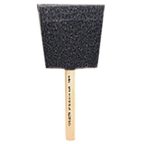 Linzer Products 8505-1 Foam Brushes, 9/16 in thick, 1 in wide, Foam, Wood handle