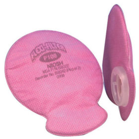 MSA 818342 Flexi-Filter Pads for Advantage Respirators, Particulates, P100, 2/PK