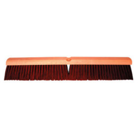 Magnolia Brush 2224 Garage Floor Brushes, 24 in Hardwood Block, 3 in Trim L, Coarse Brown Plastic