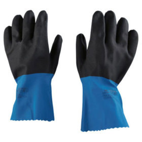MAPA Professional 334949 StanZoil NL-34 Gloves, Blue/Black, Rough Finish, X-Large