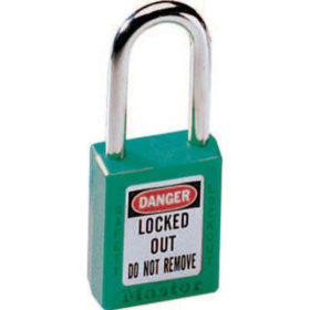 Master Lock 410GRN No. 410 & 411 Lightweight Xenoy Safety Lockout Padlocks, Green