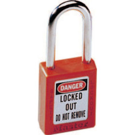 Master Lock 410RED No. 410 & 411 Lightweight Xenoy Safety Lockout Padlocks, Red, Keyed Diff.