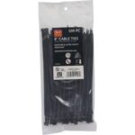 Do it 7 In. x 0.189 In. Black Molded Nylon Weather Resistant Cable Tie (100-Pack) (LH-S-200-8-UVB)