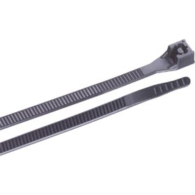 Gardner Bender 6 In. x 0.13 In. Black Nylon Ultra Violet Cable Tie (100-Pack) (46-206UVB)