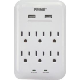 Prime Wire & Cable 6-Outlet USB Charger (PBUSB346S)