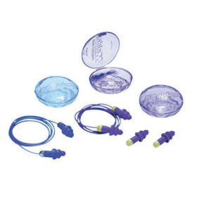 Moldex 6420 Rockets Reusable Earplugs, TPE, Purple, Cloth Cord