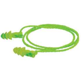 Moldex 6455 JETZ Reusable Earplugs, TPE, Bright Green, Corded