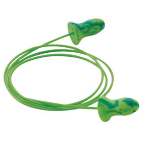 Moldex 6632 Meteors Earplugs, Foam, Green, Corded, Small