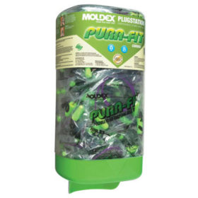 Moldex 6882 Plugstation Dispenser with Corded Pura-Fit Earplugs, Foam, Green, Corded