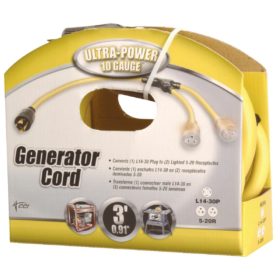 Coleman Cable Ultra-Power 3 Ft. 10/4 Generator Cord (19348802)