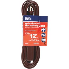 Do it Best 12 Ft. 16/2 Brown Cube Tap Extension Cord (IN-PT2162-12X-BR)