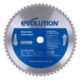 Evolution 12BLADEST TCT Metal-Cutting Blades, 12 in, 1 in Arbor, 1,600 rpm, 60 Teeth