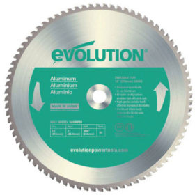 Evolution 14BLADE-AL TCT Metal-Cutting Blades, 14 in, 1 in Arbor, 1,600 rpm, 80 Teeth