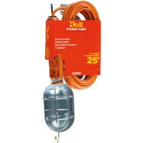 Do it Premium 75W Incandescent Trouble Light with 25 Ft. Power Cord (TL-163SJT-25-11A-75W)