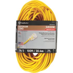 Coleman Cable 100 Ft. 14/3 Cold Weather Extension Cord (1489SW0002)