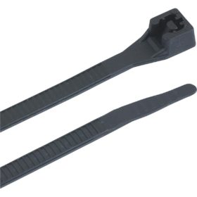 Gardner Bender 4 In. x 0.095 In. Black Nylon Ultra Violet Cable Tie (100-Pack) (46-104UVB)