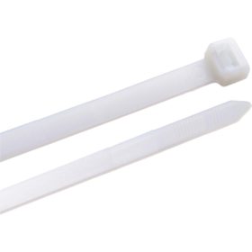Gardner Bender DoubleLock 8 In. x 0.25 In. Natural Color Nylon Cable Tie (100-Pack) (46-408)