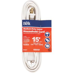 Do it Best 15 Ft. 16/2 White Cube Tap Extension Cord (IN-PT2162-15X-WH)