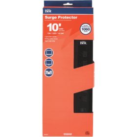 Do it Best 7-Outlet 1060J Black Surge Protector with 10 Ft. Cord (LTS-7PS-A)