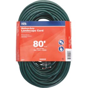 Do it Best 80 Ft. 16/3 Landscape Extension Cord (OU-JTW163-80X-GR)