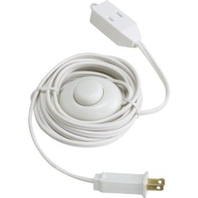 Do it 15 Ft. 18/2 White Extension Cord with Foot Switch (FS-PT2182-15X-WH)