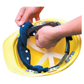 Occunomix 870B100-01 Snap-On Hard Hat Sweatbands, Navy