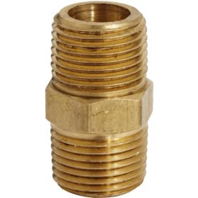 MILTON INDUSTRIES S-647 Brass Hex Nipple Coupler