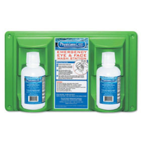 First Aid Only 24-102 Eye & Skin Flush Emergency Station/Replacement Twin Bottles, 16 oz
